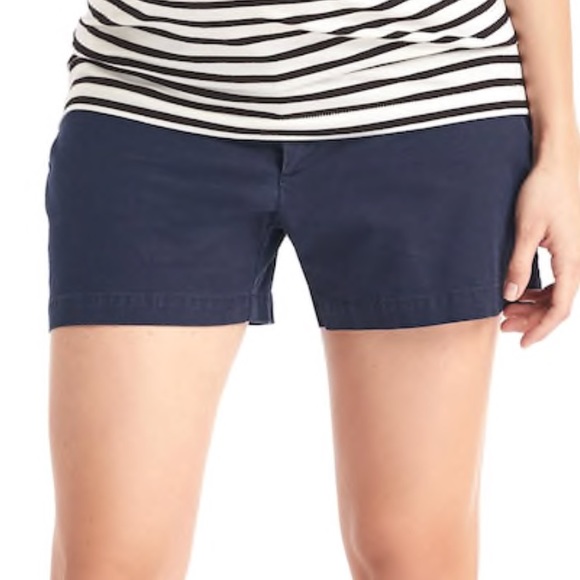 GAP Maternity inset panel twill summer shorts - Picture 5 of 5